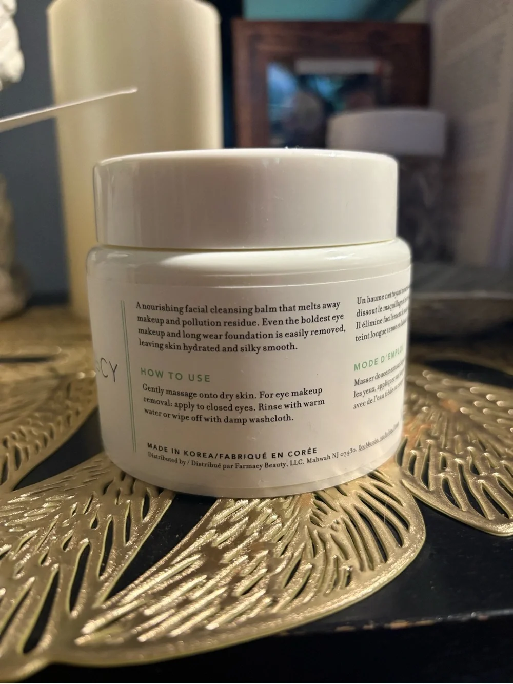 Farmacy Green Clean Makeup Meltaway Cleansing Balm — White